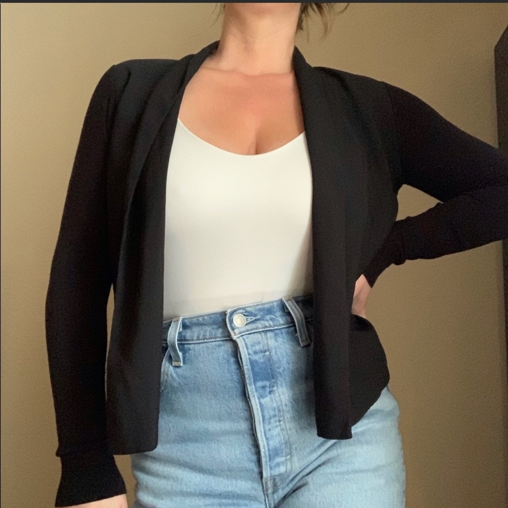 Ted Baker London Black Open Front Cardigan